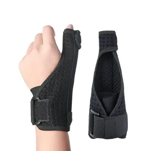 Soporte de muñeca para esguinces Fracturas Tendón Vaina Pulgar Soporte de barra de acero ajustable Malla transpirable Protector de mano Equipo de protección - Product Image 1