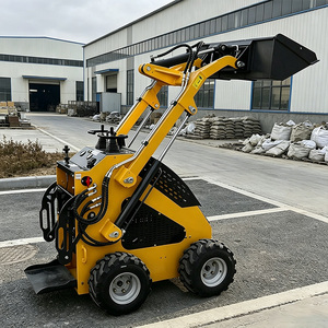 Mini Compact <b>Wheel</b> Front Skid Steer <b>Small</b> Track High Efficiency Construction Farm Garden Use Engine - Product Image 1