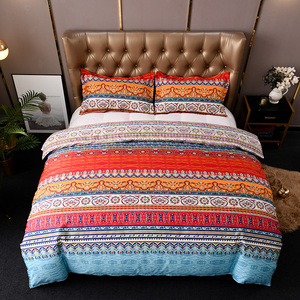 Hot <strong>Sales</strong> Bohemia Microfiber 100% Polyester Anti-Pilling <strong>Duvet</strong> Cover Set Single Double <strong>King</strong> <strong>Super</strong> <strong>King</strong> 3pcs Bedding for Home Use - Product Image 3