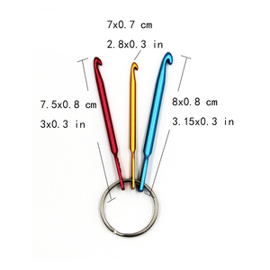 Agujas de Tejer de Metal de Aluminio de Color Zhejiang para Exportación, Juego de <span class=keywords><strong>3</strong></span> Agujas de Tejer de Estilo Múltiple, Portátiles para Viajes - Product Image 3