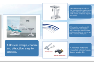 Complete set tandheelkundige witmakende stoel 2025 multifunctionele tandheelkundige implantaatstoel - Product Image 3