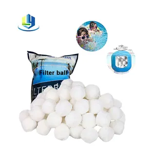 Large Mud Interception Waste Water Treatment Fiber Ball Filter Media Polyester Fiber Filter Ball