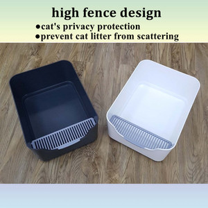 Neue Erfindung Design einfache Stil Reinigung Katzenstreu Pfanne <span class=keywords><strong>Box</strong></span> mit hohen Seiten - Product Image 2