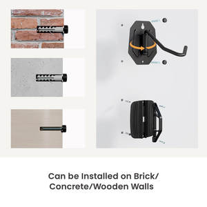 LBM15-01 헤비 듀티 벽걸이 형 자전거 보관 랙 차고 자전거 걸이 공간 절약 수직 홀더 실내 Ebike 선반 후크 - Product Image 4