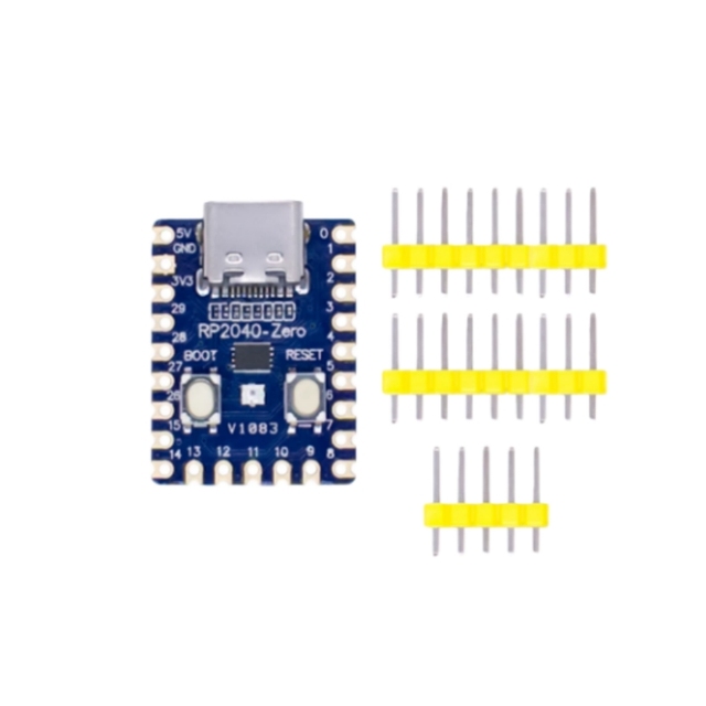 Original New RP2040-Zero Mini Microcontroller Board Dual-Core Processor Type-C Interface Development Board IC Chips