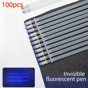Bolígrafo de recarga UV azul X1106-1 para marcar cuero y tela, marcador de costura DIY de plástico con línea azul visible a la luz UV de 1.0 mm - Product Image 2