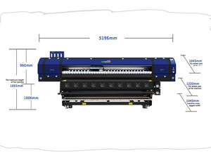 Machine d'impression par sublimation industrielle de 3200 mm FD5328E avec 8 têtes d'impression Epson pour vêtements de sport et textiles de maison - Product Image 2