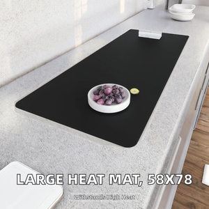 Hilim SCG Classic Electric <b>Silicone</b> Square Eco-Friendly Food Heating <b>Mat</b> 300mm Diameter 10mm Thick Flexible Tray Easy Storage - Product Image 2