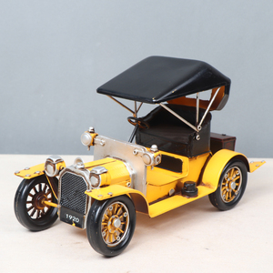 Modellini di <span class=keywords><strong>Auto</strong></span> <span class=keywords><strong>d</strong></span>'<span class=keywords><strong>Epoca</strong></span> in Metallo, Piccoli Ornamenti Natalizi in Lamiera - Product Image 5
