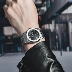 Reloj BENYAR Cuadrado para Hombre, de Acero Inoxidable, Luminoso e Impermeable, con Calendario, Estilo Ejecutivo y Juvenil, de Cuarzo, Gran Venta - Product Image 6