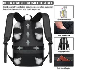 Logo personalizzato nuovi uomini antifurto smart impermeabile da viaggio zaino per laptop borse da scuola con porta di ricarica usb antifurto per le donne - Product Image 6