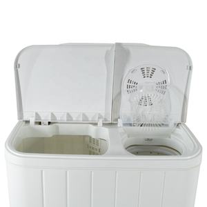 Machine à laver électrique compacte, Mini sèche-linge à double cuve Portable avec une grande capacité de séchage de 8.8Kg, 6.0Kg - Product Image 2