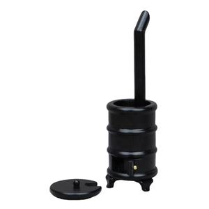 Fourneau vintage noir en <span class=keywords><strong>bois</strong></span> miniature pour maison de poupée 1:12, modèle de meuble miniature, ornement de scène miniature - Product Image 1