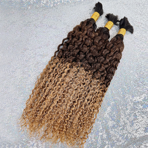 Capelli umani alla rinfusa per intrecciare 27/30 di 4/30 delle onde profonde 27/613 capelli umani alla rinfusa non trama - Product Image 4