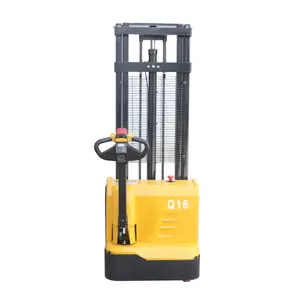 Hot bán đầy đủ điện đi bộ xe nâng 1ton 1.5 tấn 2 tấn Pallet Jack Stacker đi bộ đầy đủ điện Stacker