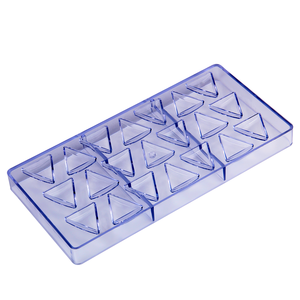 21 cavidades triángulos de plástico en forma de molde para hornear Chocolate <span class=keywords><strong>pastelería</strong></span> postre pastel herramientas para hornear <span class=keywords><strong>y</strong></span> <span class=keywords><strong>pastelería</strong></span> herramientas - Product Image 2