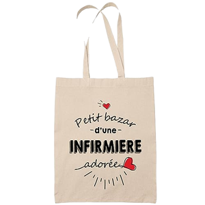 Sac cadeau élégant en coton à imprimés animaliers avec ruban en satin et longues poignées en corde torsadée - Product Image 1