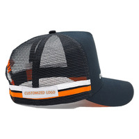 Gran oferta, gorras de camionero de malla personalizables de 5 paneles y gorras de camionero de tela completa, diseño de gorras con logotipo propio para niños y adultos