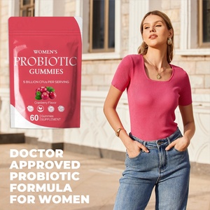 Amaz OEM Private Label integratore alimentare vitamine sostegno Flora salute delle donne gummie probiotiche - Product Image 1