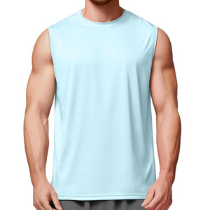 Low Price High Quality Breathable <b>Tank</b> <b>Top</b> For Men Knitted Polyester / Cotton Solid Pattern O-Neck Men <b>Tank</b> <b>Top</b> Summer Wear - Product Image 1