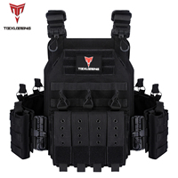 Gilet tactique personnalisé TEXUEBING pour extérieur, système Molle à libération rapide, logo personnalisé, porte-plaques avec pochette pour chargeurs