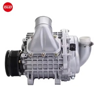 CNDE New High Quality Universal Aluminum Engine Supercharger Turbocharger Roots Blower SC14 1 Year Warranty for 2.0L-3.8L Car