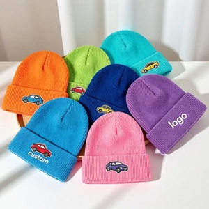 Gorro <span class=keywords><strong>de</strong></span> Punto Personalizado con Logotipo Bordado, Cálido y Acogedor para <span class=keywords><strong>Invierno</strong></span>, 100% Acrílico, Venta al por Mayor, Cómodo y Elástico - Product Image 4