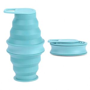 OEM Brand 500ml Silicone Collaspible Travel Mug Reusable <b>Large</b> Capacity Folding Silicone <b>Cup</b> - Product Image 1