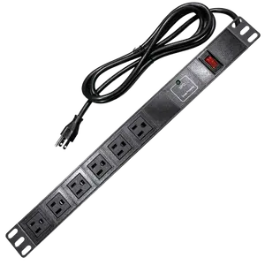 Best Selling Rack Mounted PDU 19" 1U 15A 240V 6 Port USA PDU Socket SPD Protection travel adapter Power Power Distribution