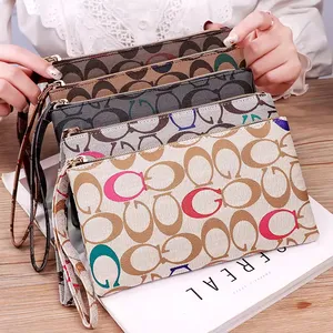 Fabriek Dames Mode Reizen Portemonnee Ritssluiting Clutch Portefeuilles Rfid Blocking Pu Lederen Vrouwen Lange Portemonnee Mobiele Telefoon Portemonnee Kaarthouder