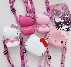 Monedero de goma para niños, bolso de hombro infantil para niñas con figura de Stitch, bolsos de peluche bonitos para niños, bolsos pequeños - Product Image 4