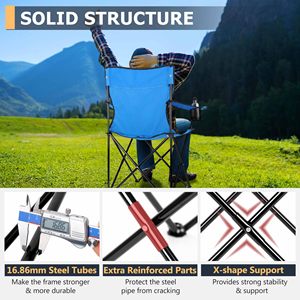 En gros Logo Personnalisé Voyage Plage Pelouse Pêche Jardin Parc Chaise Légère Portable Pliant Camping Pique-Nique Randonnée Chaises - Product Image 5