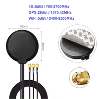 Antenne étanche tri-bande 4G+WiFi+GPS 5/28dBi à gain élevé, amplificateur extérieur 3-en-1, antenne combinée longue portée, amplificateur de signal