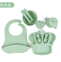 Ensemble de bijoux plaqué or Dubai Pur pour les bébés de deux ans et prix Aliments pour bébés Assiettes et bavoirs divisés en silicone Ensemble de bijoux plaqué or