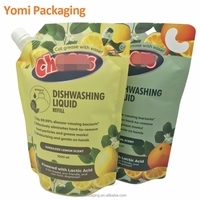 Sacs de recharge pour shampoing en plastique PE écologique de 250 ml, 500 ml, 1 L, avec bec verseur de sécurité, pour le lait, la nourriture pour animaux de compagnie, les liquides, l'emballage