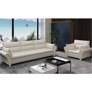 Factory supplier wholesale top quality white sofa leather clear living rooms sofa Cheap Price