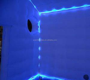 Arka bahçe dev büyük beyaz parti pvc bar şişme-gece kulübü ile film creen blower şişme gece kulübü çadır ile ışık - Product Image 4