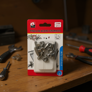 Pinza De Acero Cromado 22Mm 6Pcs Alta Calidad - Product Image 2