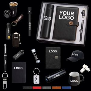 Customized Luxury PU Leather Notebook & <b>USB</b> <b>Flash</b> <b>Drive</b> Pen Set Business Logo Stationery Corporate Gift for Events - Product Image 4