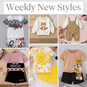 Ensembles de vêtements en coton pour enfants, t-shirt à manches courtes pour bébé garçon et fille avec short, motifs variés, vêtements d'été - Product Image 3