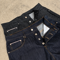 Celana Jeans Pria Model Baggy Vintage Jepang, Bahan Denim Selvedge Raw, Desain Khusus, Stretch, Straight, Oversized, Boot Cut, Wide Leg
