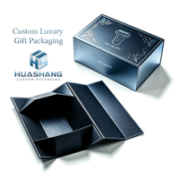 Boîte cadeau magnétique pliable personnalisée en carton de luxe avec logo, emballage en gros pour vêtements