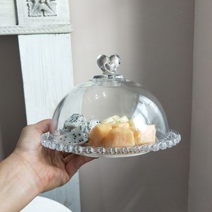 Assiette à salade et dessert <span class=keywords><strong>en</strong></span> <span class=keywords><strong>verre</strong></span> transparent écologique de haute qualité, faite à la main, minimaliste, <span class=keywords><strong>pour</strong></span> fruits, gâteaux, pâtes, <span class=keywords><strong>en</strong></span>-cas, <span class=keywords><strong>pour</strong></span> la maison et la cuisine - Product Image 4