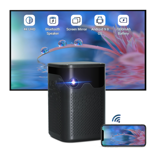 Hoatck New Arrival Full HD Android Projectors Smart Dlp Projector Portable Wifi Beamer Home Theater Mini Proyector 4k