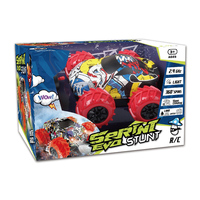Voiture télécommandée amphibie 4x4 pour enfants, jouet de graffitis télécommandé à quatre roues motrices