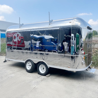 Chariot à crème glacée multifonctionnel de rue Food Shop Street Food Truck Coffee Food Trailers for Sale Britain