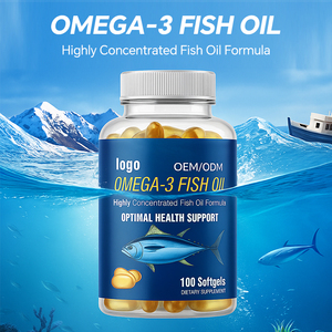 Complément alimentaire d'huile de poisson oméga <span class=keywords><strong>3</strong></span> extra-forte en gélules molles halal GMP - 1000 mg par portion - Soutien pour la santé cardiaque et cérébrale - Product Image 2