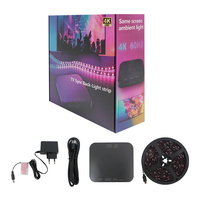 Boîte de synchronisation HDMI pour rétroéclairage TV Joystar, bande lumineuse LED RGB IC à changement de couleur, étanche, 60 LED/m, longueur 1,6 m, pour rétroéclairage TV 24 pouces