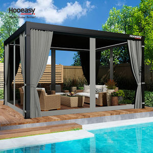 Gazebo para Exteriores con <span class=keywords><strong>Entrada</strong></span> con Cremallera, Opciones Versátiles <span class=keywords><strong>de</strong></span> Privacidad, Cortinas, Mosquiteras, Pantallas, Techo <span class=keywords><strong>de</strong></span> Pérgola - Product Image 5