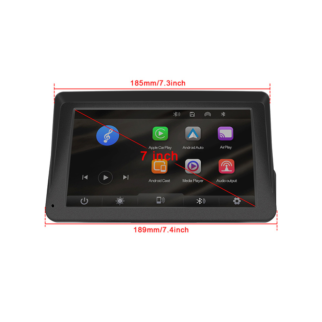 7" Touch Screen Smart Player Support Wireless Carplay Android Auto Multifunctional Player